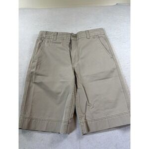 Converse One Star Shorts Men's 32x11 Khaki Flat Front Cotton Chino‎ Casual